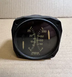 Vintage Dual Pressure Indicator Gauge Bendix Aviation R9911067-000-000